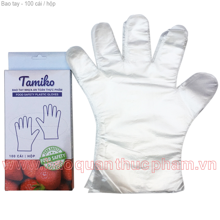 Tamiko-Bao tay nhựa tự hủy sinh học 100 cái