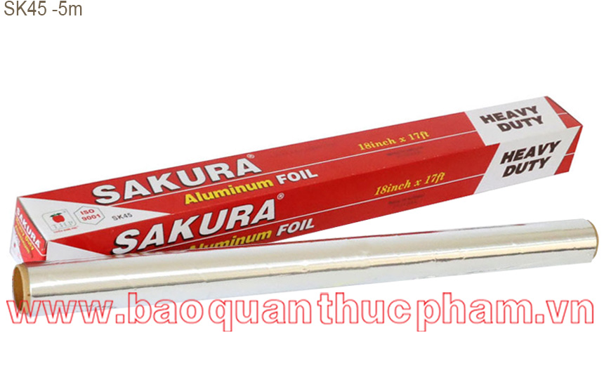 Nhôm lá mỏng Sakura -SK45 (45cmx5m)