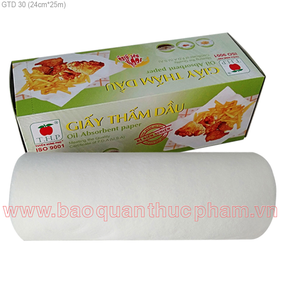 Giấy thấm dầu dạng cuộn 24x24_THP