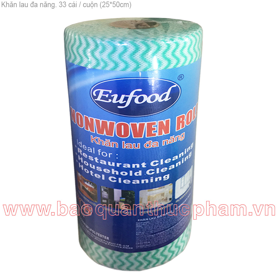 Khăn lau đa năng Nonwoven roll 25x50cm