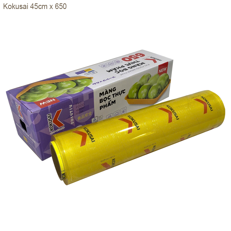 Màng bọc TP Kokusai 45cmx650 (400m)- dao nhựa